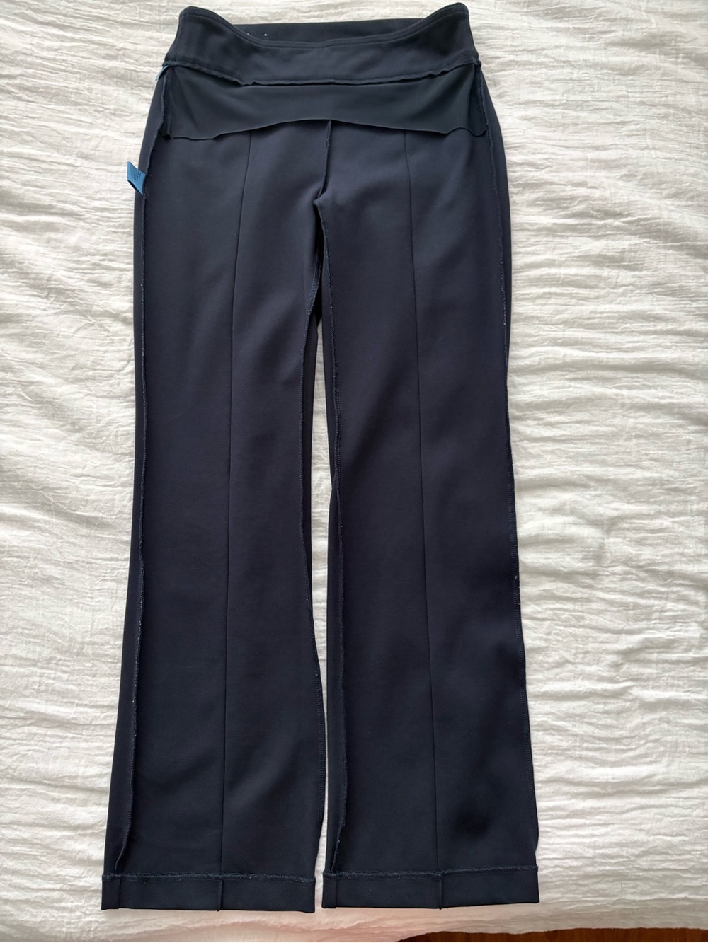 J McLaughlin Navy Pull-On Knit Pants Size Small Stretch Career Casual - Picture 9 of 10